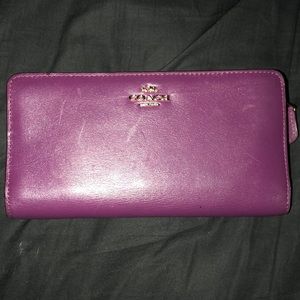 Purple Coach Wallet